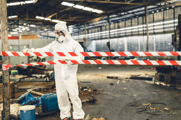 Professional Biohazard technician working in Central Islip, NY